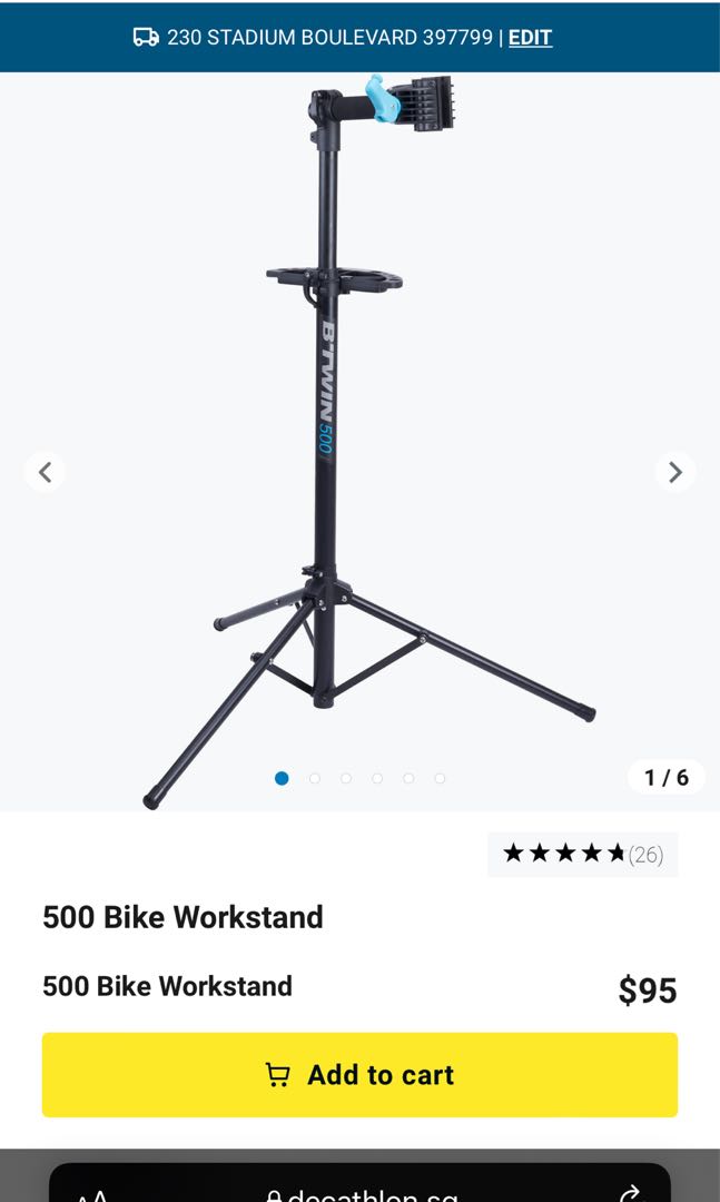 Btwin 500 workstand top