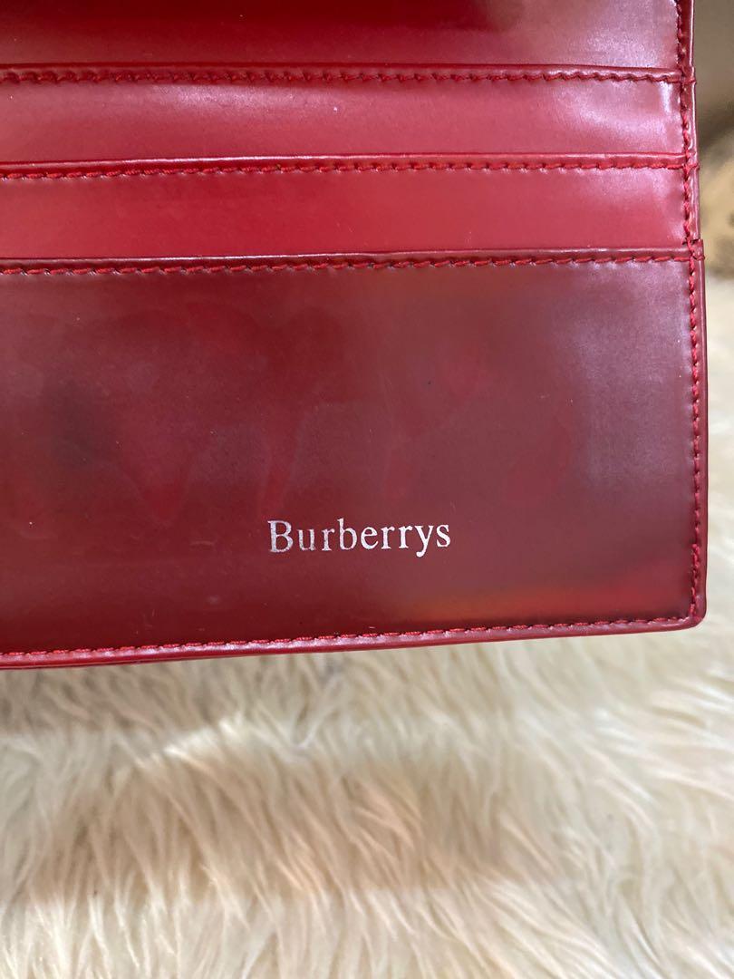 Burberry, Bags, Burberry Porter Red Leather Flap Continental Long Wallet  852831 680