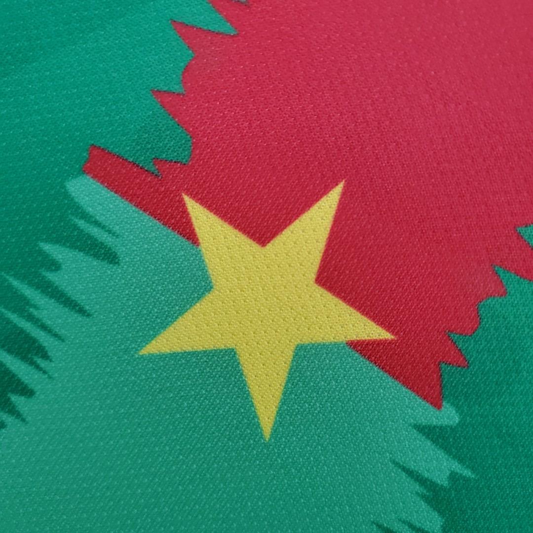 Burkina Faso White green red Wendok Soccer Jersey