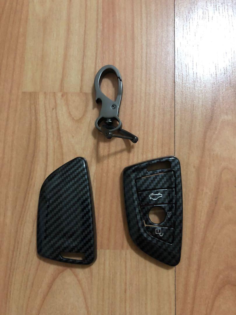 Carbon Fibre Key Fob Caseing for BMW Car key F45 F46 F48, Car