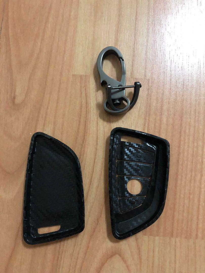 Carbon Fibre Key Fob Caseing for BMW Car key F45 F46 F48, Car