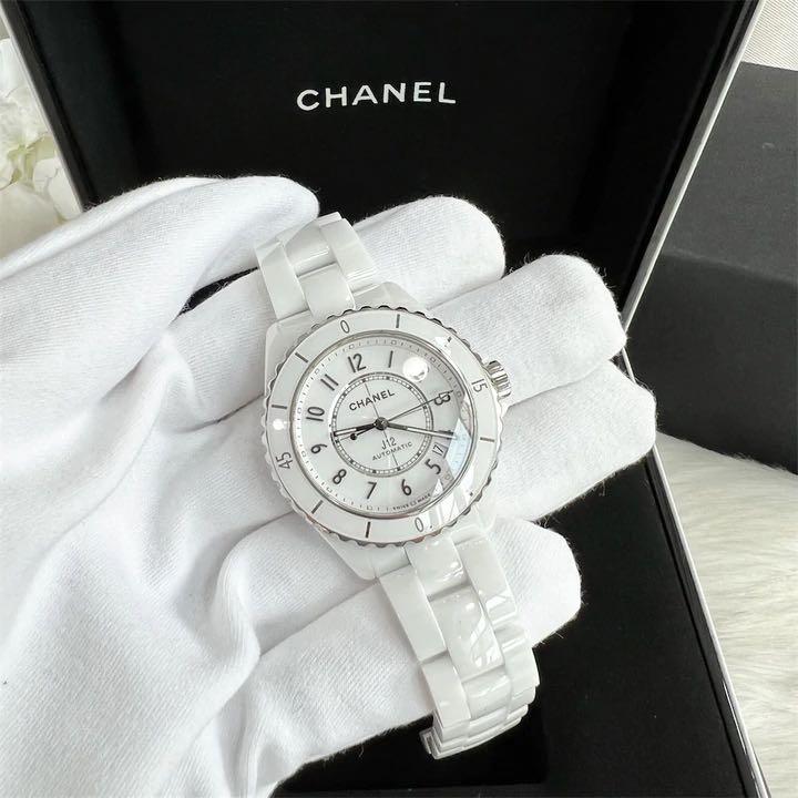 Sold Chanel J12 38mm Watch in White Ceramic Bracelet and