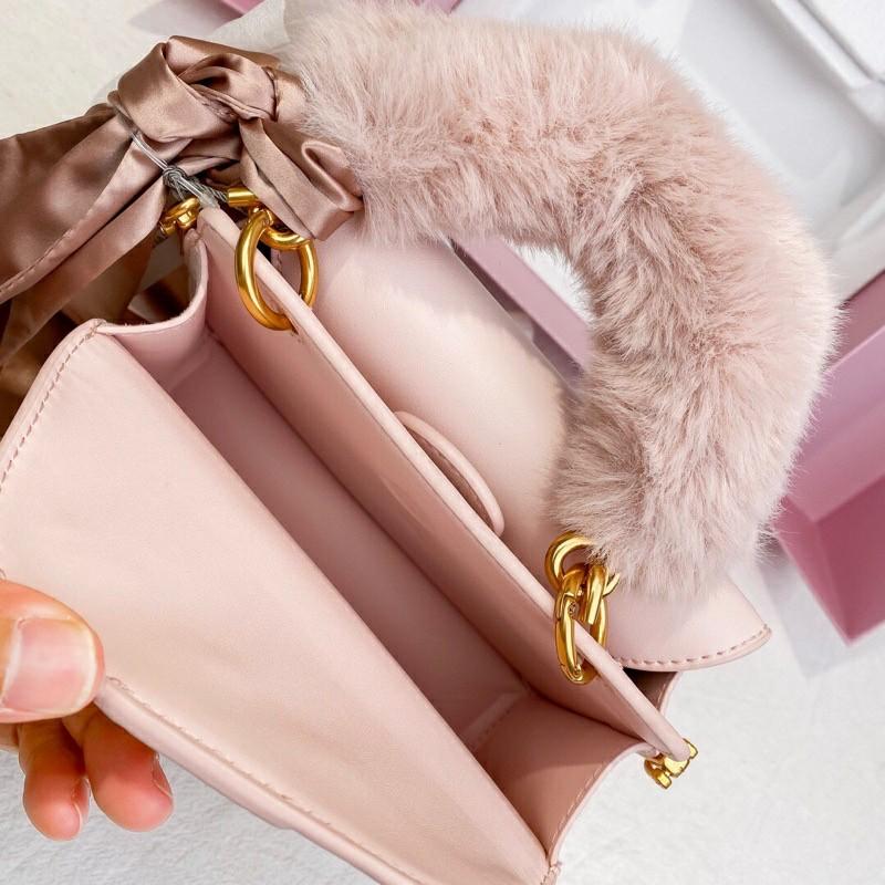 Charles and keith pink bag with box cheap