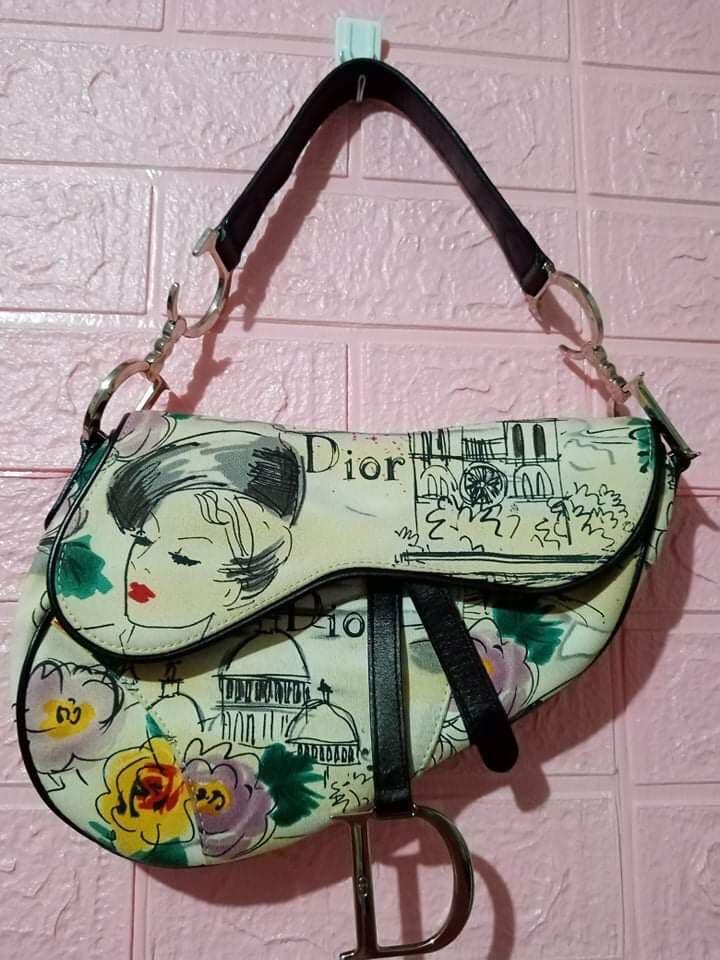 Christian Dior  Vintage Paris 50's Saddle Bag – Baggio Consignment