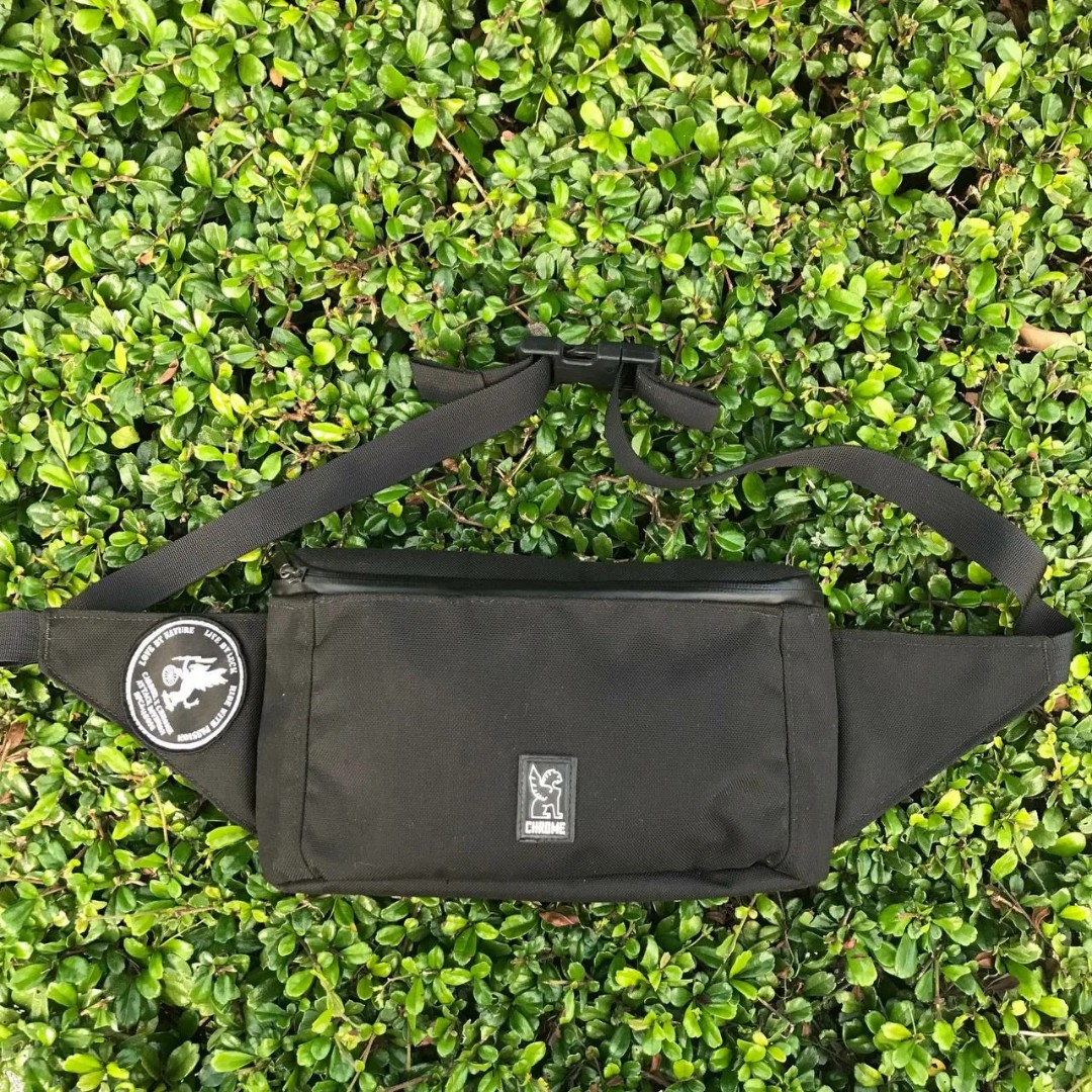 Chrome waist sales bag
