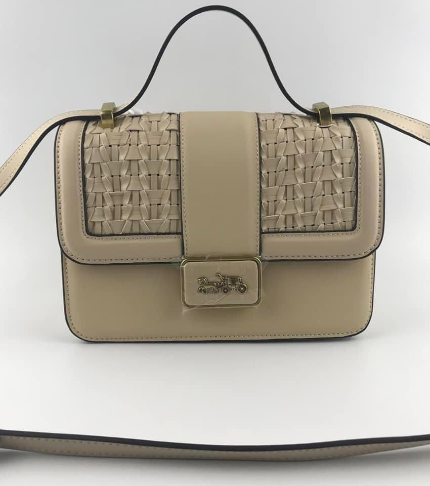 coach strap with weaving