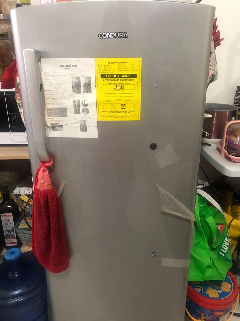 Condura single door ref silver model csd211SA R 6.5cu.ft