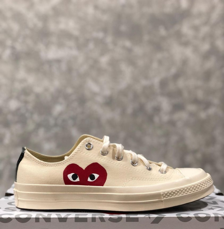 Cdg converse deals white low top