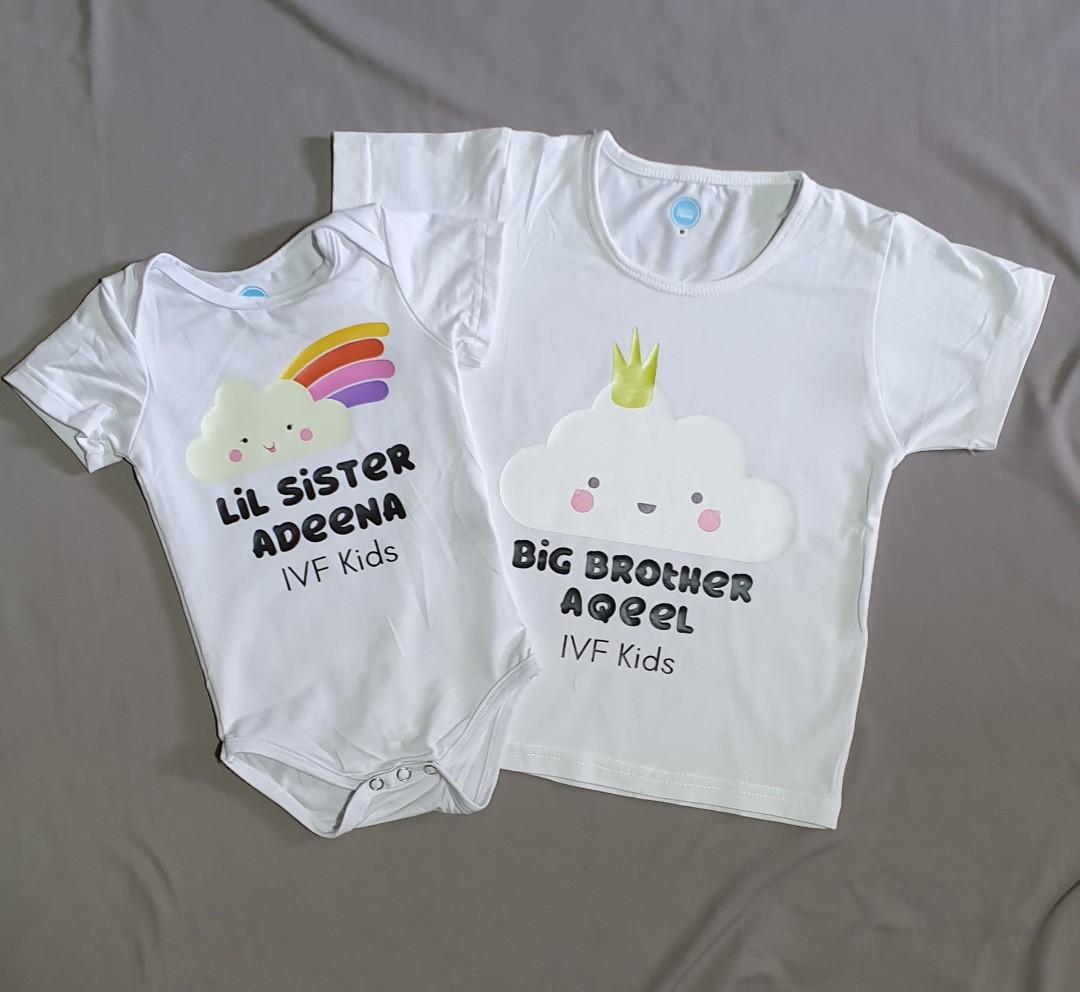 Custom baby clothes and kids tshirt with your preferred design