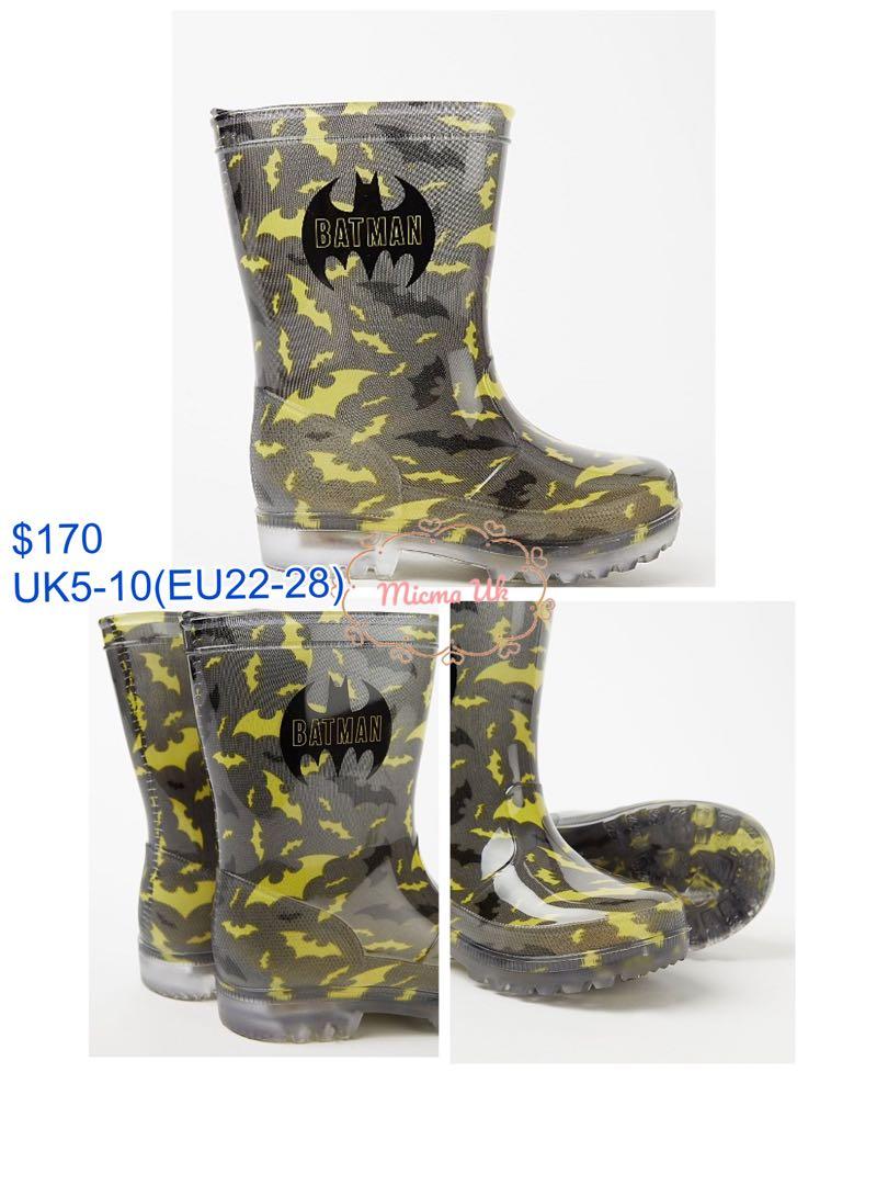DC Comics Batman Black Light Up Wellington Boots