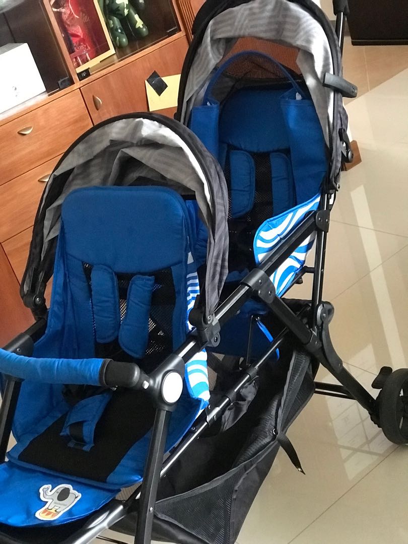 double pram and stroller