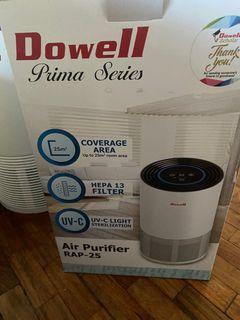 dowell air purifier brand new with hepa filter