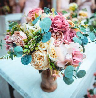 Faux Flower Bouquet for Wedding Decor
