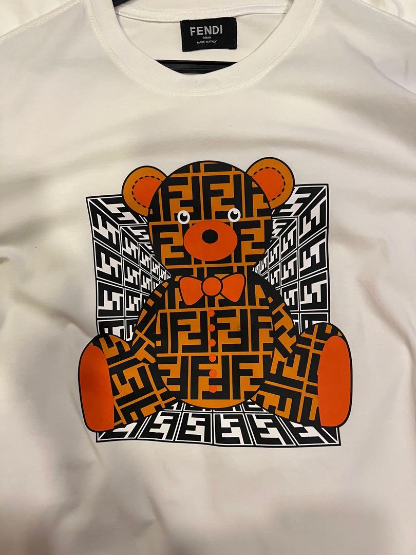fendi teddy bear t shirt