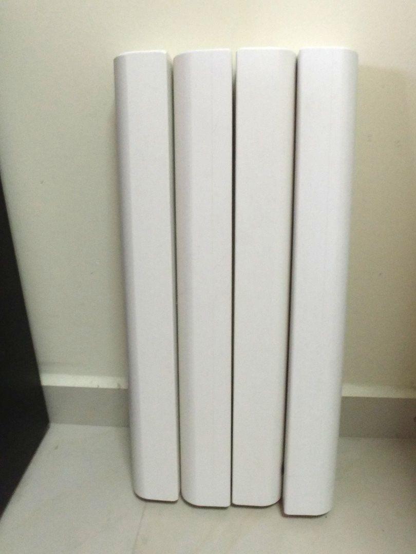 FLEXA WHITE extra height bunk bed extenders and pastel green side rail