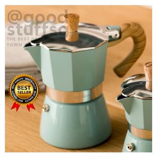 Espresso Machine With Classic Rich Brewing Moka Pot, Cuban Coffee Machine  Stove Top Espresso Pot, Suitable For Espresso Coffee Filter 200 ML 