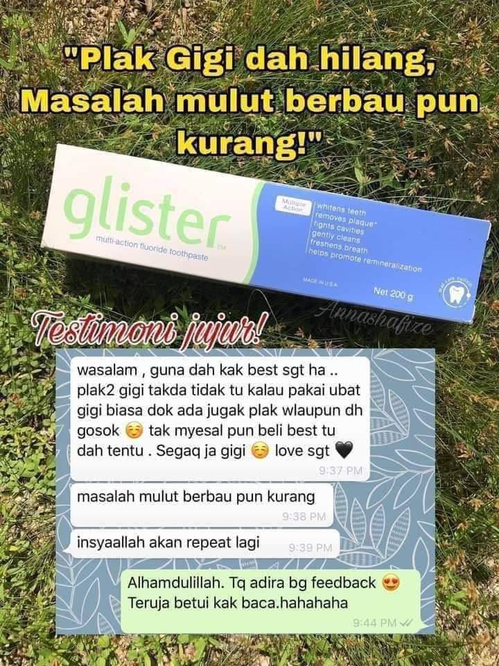 Glister Multi Action Fluoride Toothpaste 200g Health Nutrition Health Supplements Vitamins Supplements On Carousell