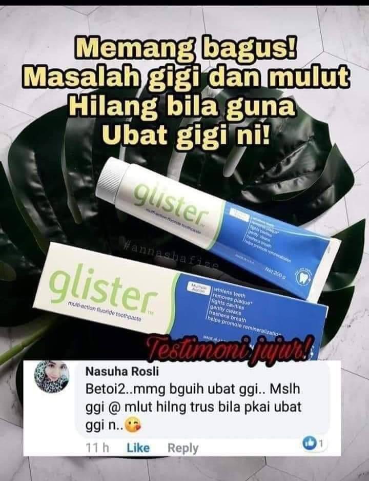 Glister Multi Action Fluoride Toothpaste 200g Health Nutrition Health Supplements Vitamins Supplements On Carousell