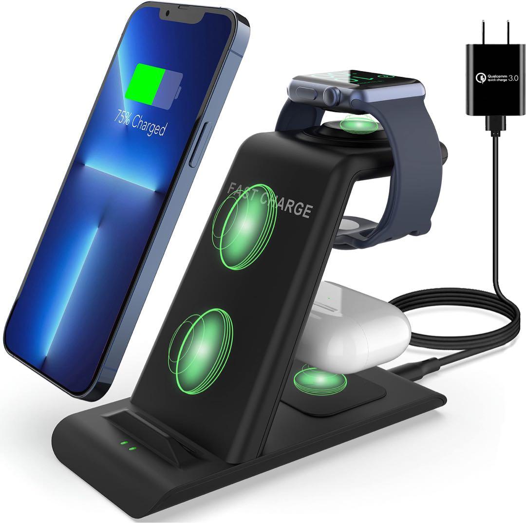 HATALKIN 3 in 1 Wireless Charging Station Compatible for Apple Products  Multiple Devices Apple Watch 7