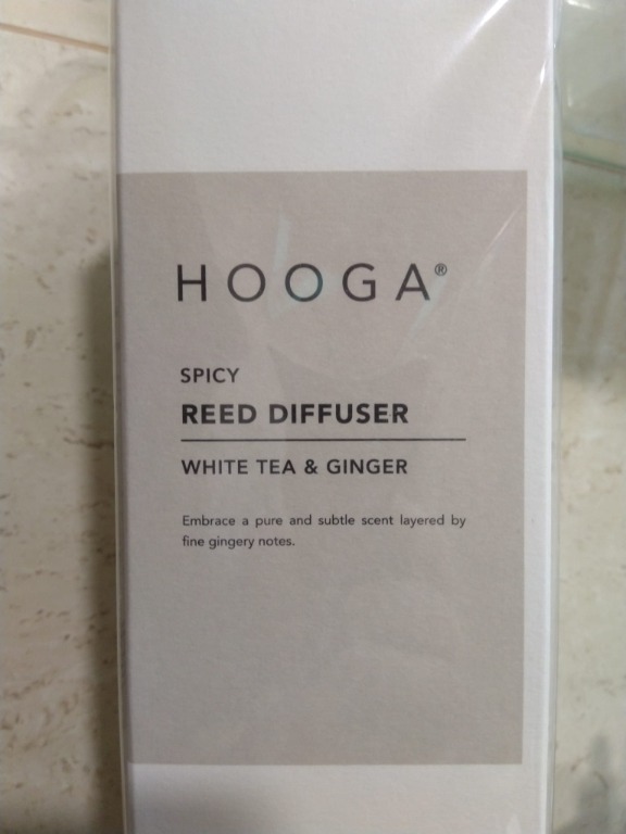Hooga Diffuser White Tea & Ginger, Furniture & Home Living, Home