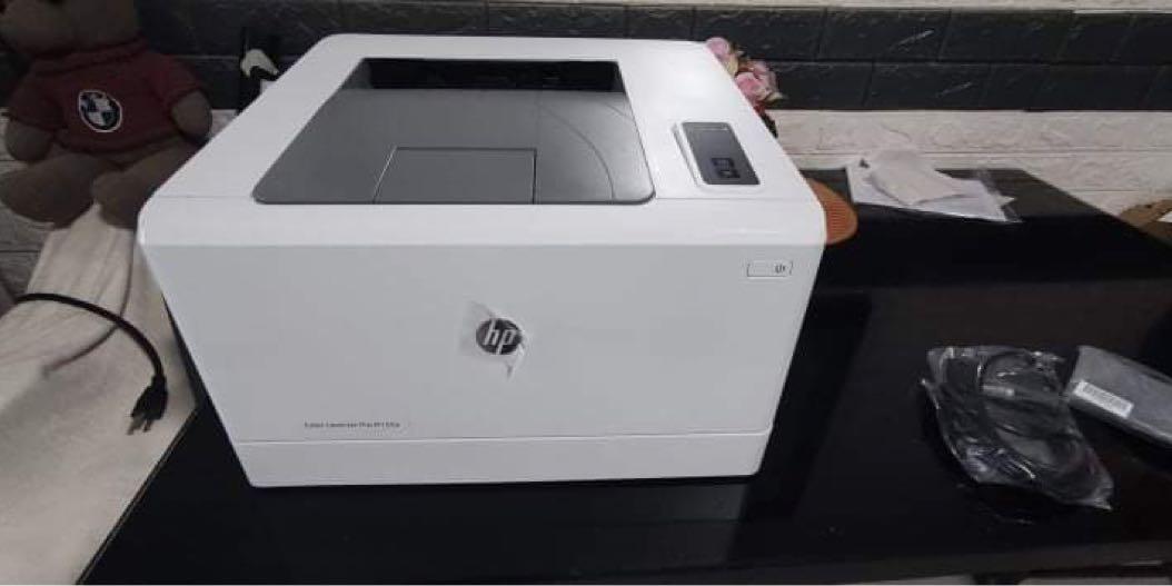 HP color laser jet pro (Category: Printers, Scanners & Copiers) located in Pasig City. Submitted by mitchh.bc (Listing ID 1144341615, Image 1). Description: Good as new: Bought last nov. 2021 only Original price is 16,000.00 No scratches Rfs: need cash HP Color LaserJet Pro M155a Printer CONFIGURATION Color Print Hi-Speed USB 2.0 port A4 Color Laser Printer, Perfect for Business Print speed up to 17 ppm (black) and 17 ppm (color) USB Toner not in