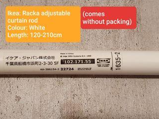Ikea WHITE RACKA curtain rod ( adjustable )
