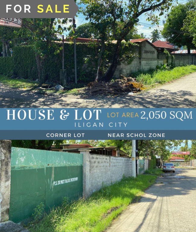 Iligan City Big Corner House For Redevelopment in School Zone P20M Only, Property, For Sale