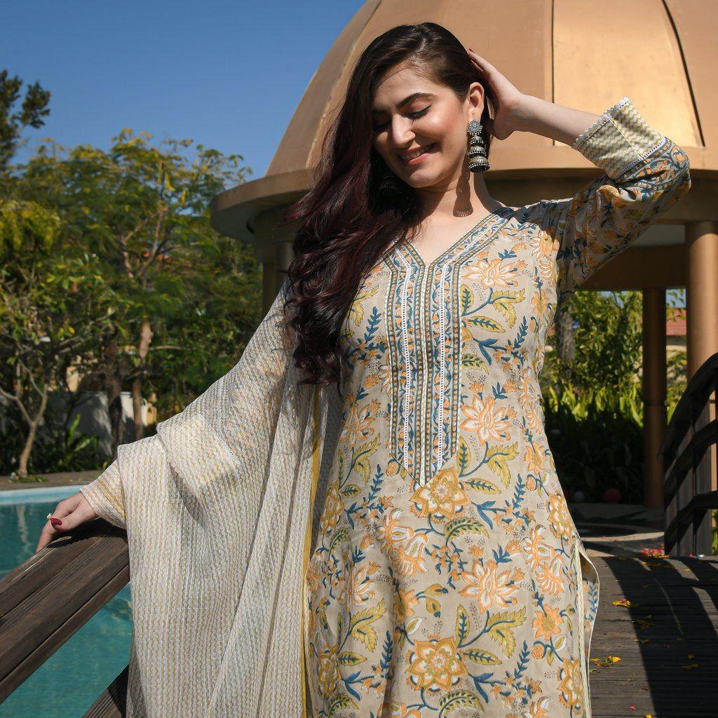 Pure cotton deals salwar suit