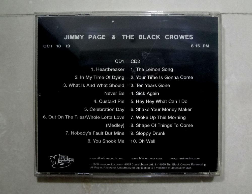 Jimmy Page & The Black Crowes: 2 CD Set Live at the Greek ~ Excess All Areas