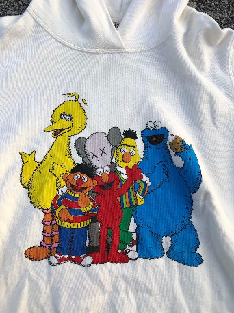 Kaws x sesame street on sale hooded sweatshirt