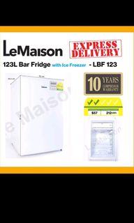 Le Maison 123L bar fridge and freezer