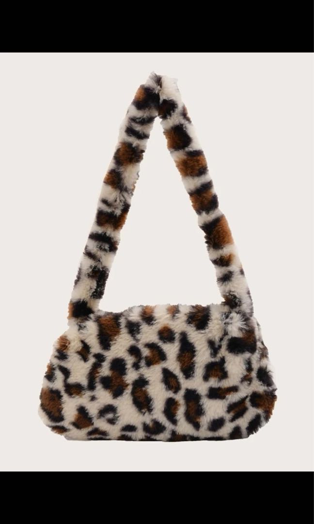 leopard print shoulder bag, Women's Fashion, Bags & Wallets, Shoulder