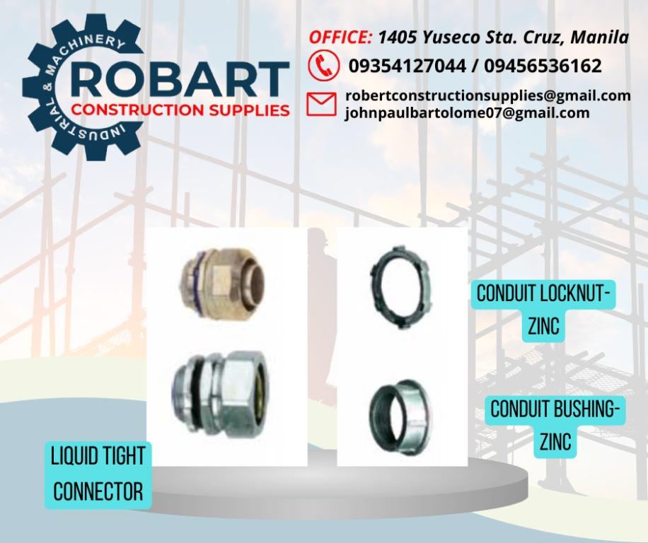 LIQUID TIGHT CONNECTOR & CONDUIT LOCKNUT/BUSHING ZINC, Commercial