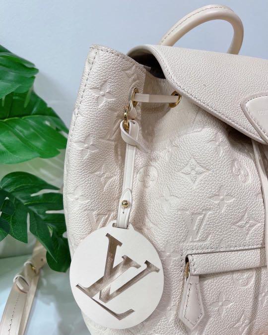 Louis Vuitton LV Montsouris backpack new Cream Leather ref.250673