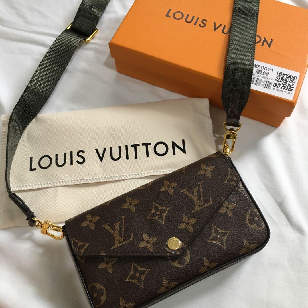 Authentic LV Felicie Pochette Black/Beige, Luxury, Bags & Wallets on  Carousell