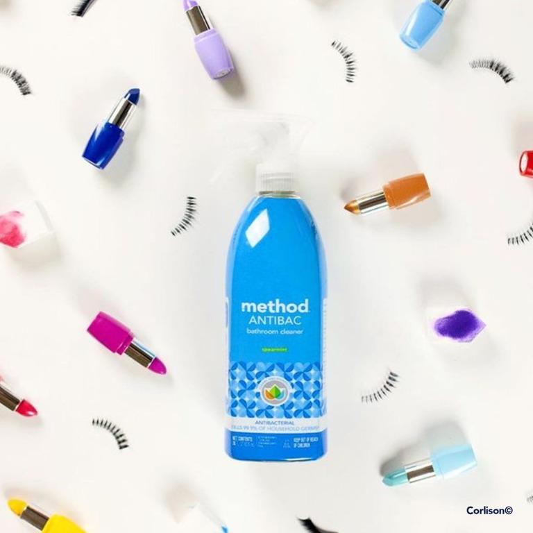 Method antibac bathroom cleaner spearmint 828ml, Furniture & Home