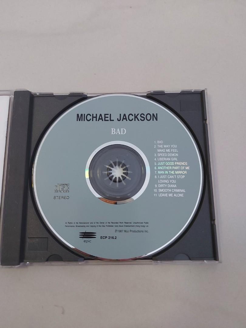 Michael Jackson 米高積遜 BAD 香港版 CD, 興趣及遊戲, 音樂、樂器 & 配件, 音樂與媒體 - CD 及 DVD ...