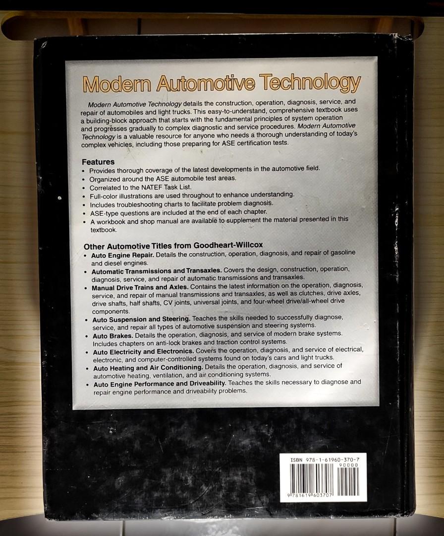 Modern Automotive Technology 8th Edition James E. Duffy, Hobbies