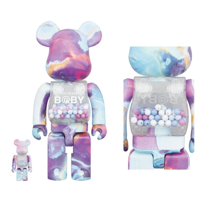 MY FIRST BE@RBRICK B@BY MARBLE Ver. 100％ & 400％, Hobbies & Toys 