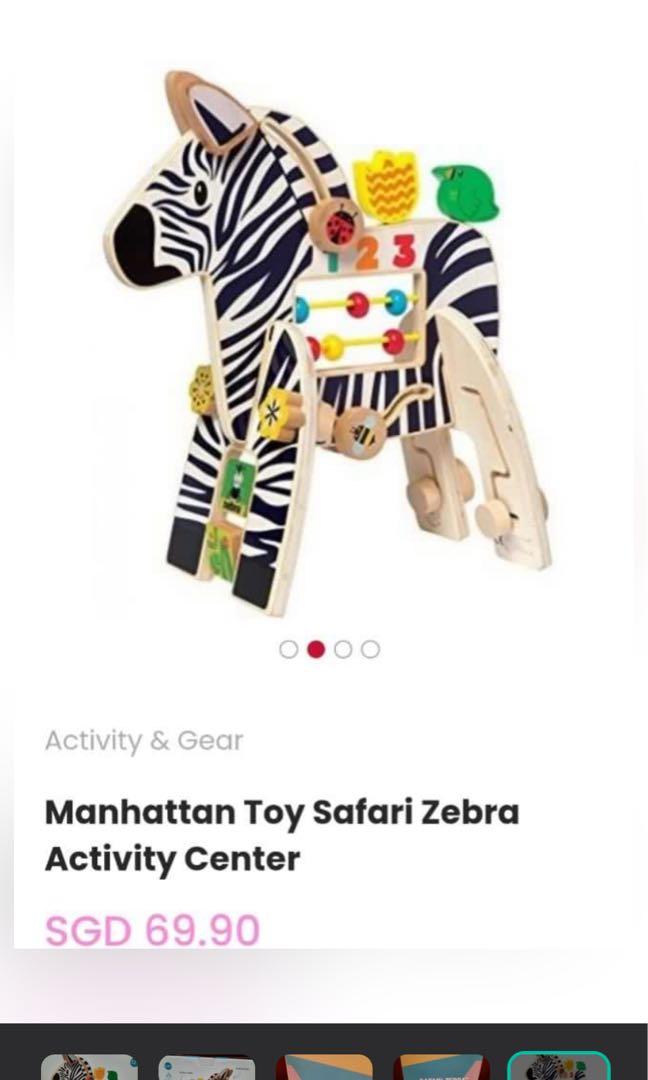 NB Manhattan toy Zebra Babies Kids Infant Playtime on Carousell