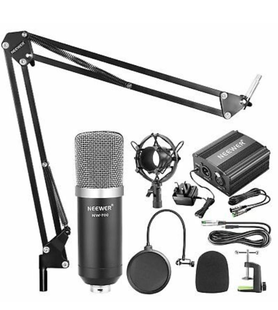 Neewer Condenser Microphone kit, Audio, Microphones on Carousell