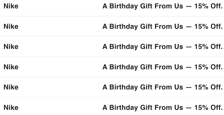 Nike birthday discount 2019 best sale