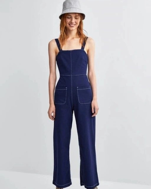 NWT] Denim Jumpsuit Zara Trf, Fesyen 