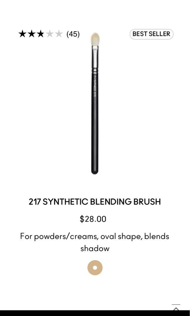 Original Mac Stipling and Blending brush (Category: Makeup) located in Muntinlupa City. Submitted by declutter_with_me (Listing ID 1144325813, Image 3). Description: Original Mac Brushes Brush-187 Brush- 217.