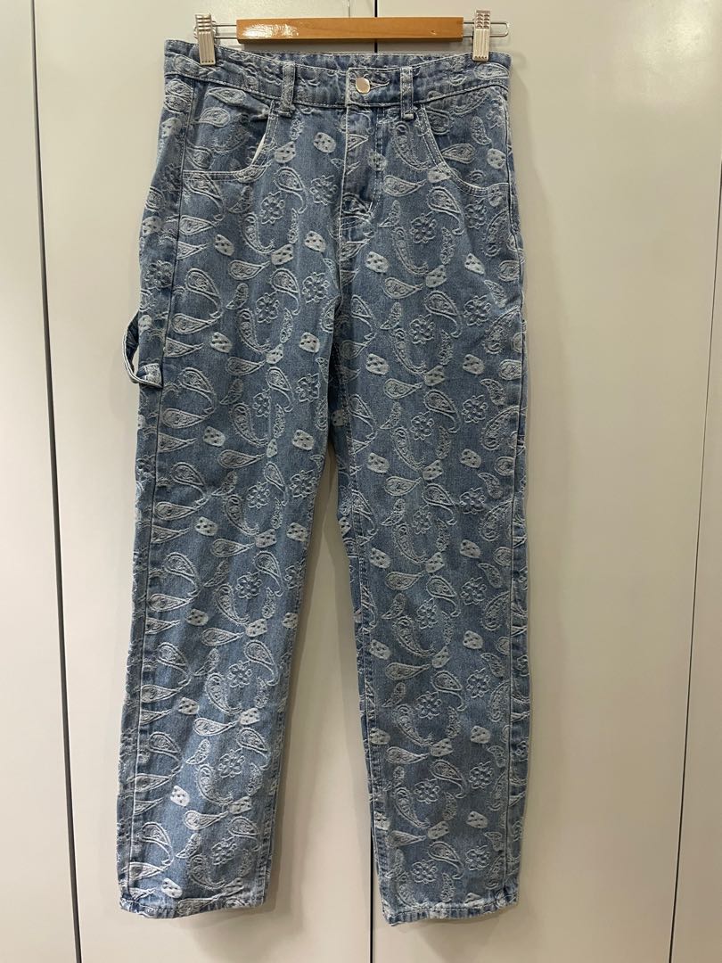 Paisley print jeans, Women's Fashion, Bottoms, Jeans on Carousell