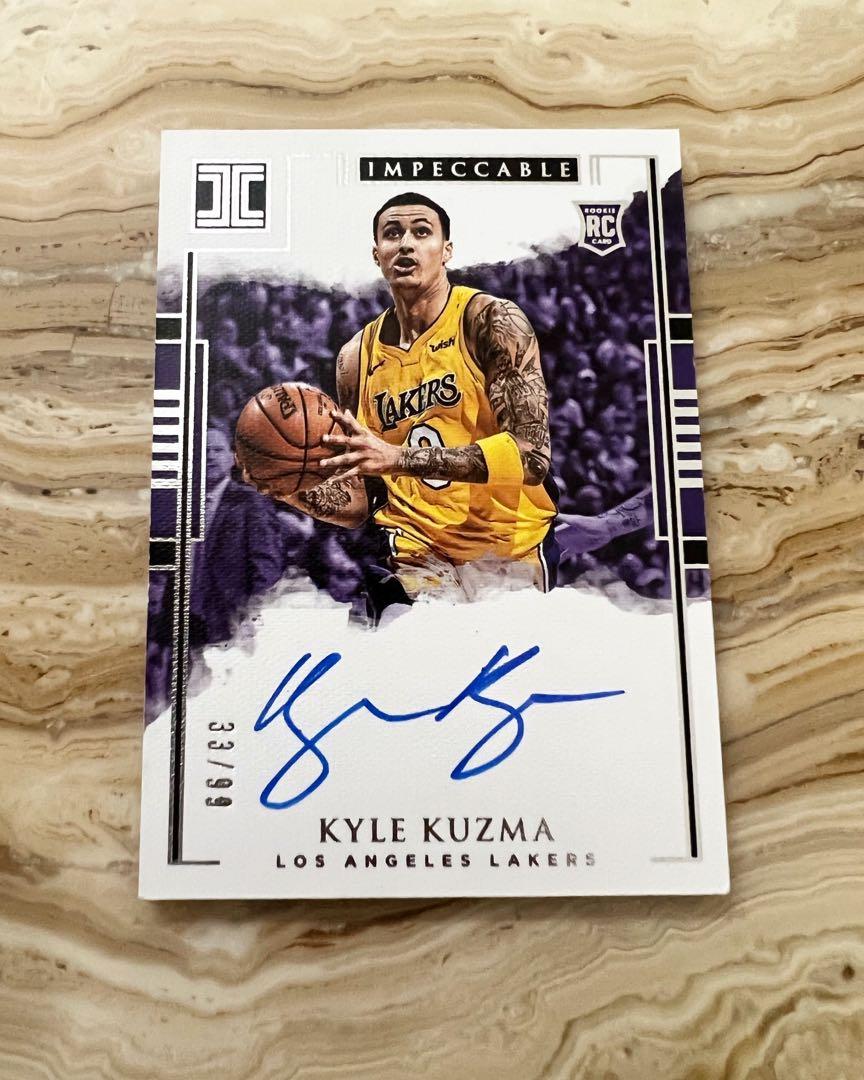 kyle kuzma rookie サイン二枚セット RC】donruss／next day auto