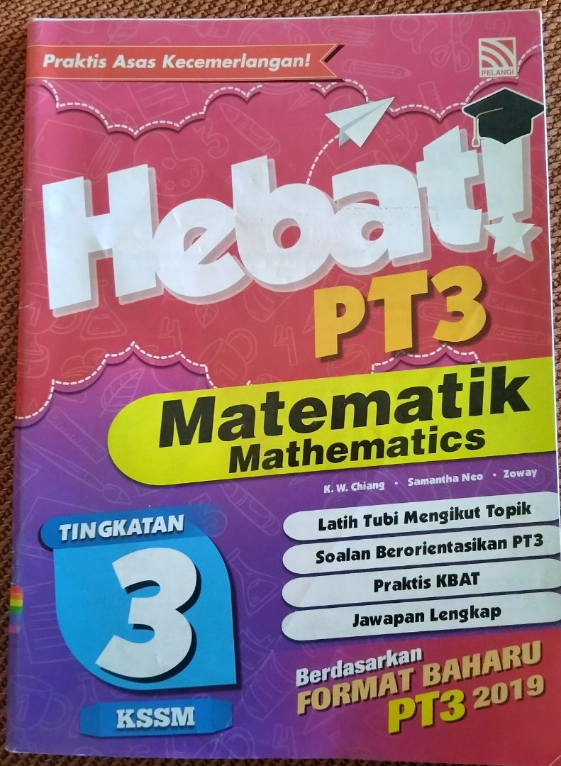 Velinew Pelangi Hebat Pt3 Matematik Mathematics Tingkatan 3 Kssm Hobbies Toys Books Magazines Storybooks On Carousell