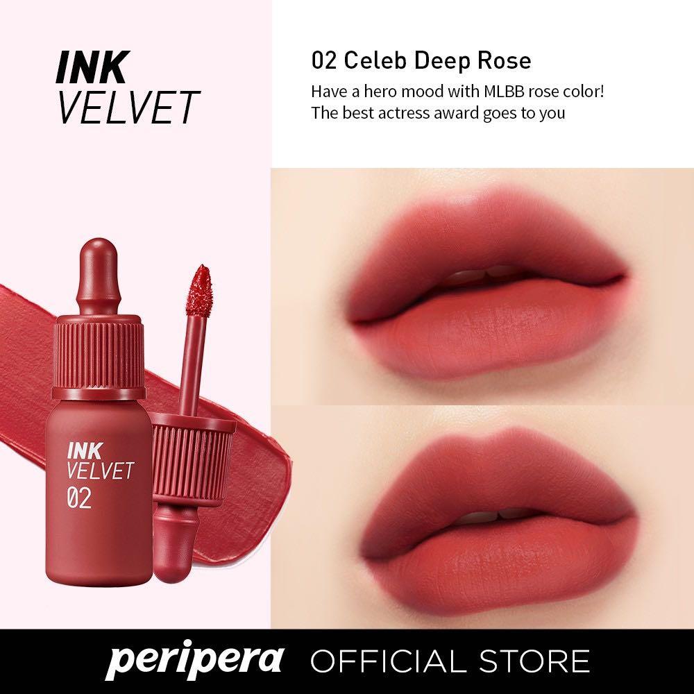 Peripera Ink Velvet 2 Celeb Deep Rose, Beauty & Personal Care, Face, Makeup on Carousell Peripera Ink Velvet 2 Celeb Deep Rose, Beauty & Personal Care, Face, Makeup on Carousell