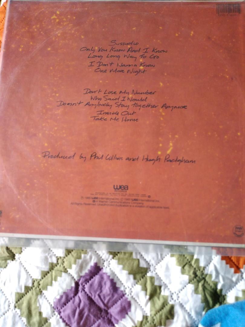 Phil Collins No Jacket Required Vinyl LP (Category: Vinyls) located in Antipolo. Submitted by lanetatum (Listing ID 1144281936, Image 2). Description: not play tested. Can do play test.