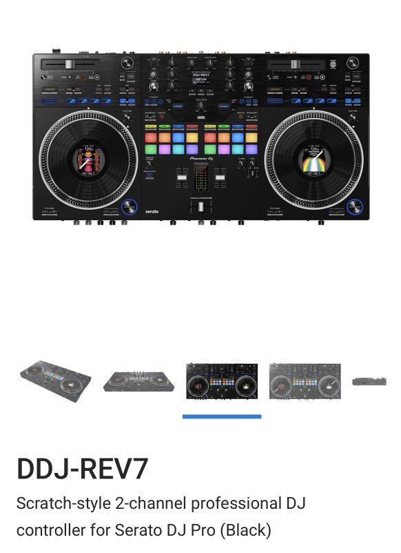 DDJ-REV7 - Scratch style 2-channel professional DJ controller for Serato DJ  Pro (Black)
